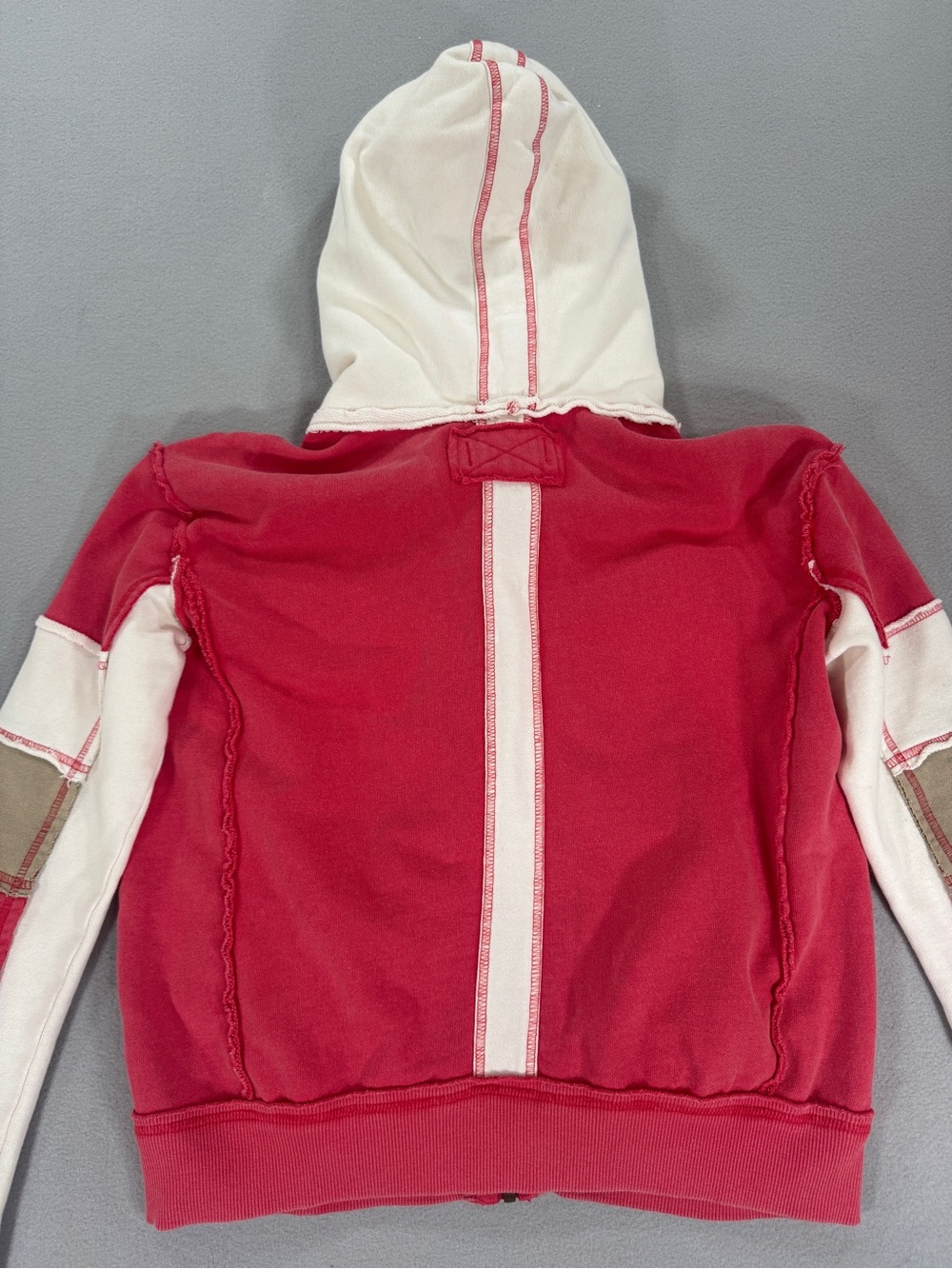 Free People We The Free Cori Moto Colorblock Zip Hoodie Jacket Small Festival - Picture 11 of 13